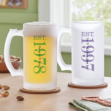 frosted glass mugs