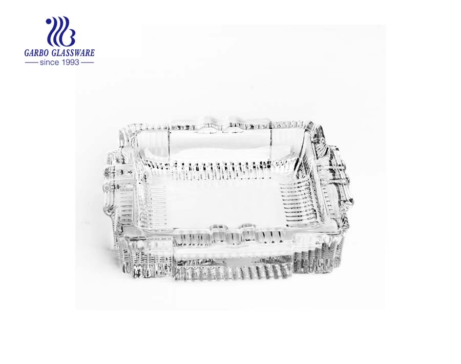 square shape glass ashtray manufacturer