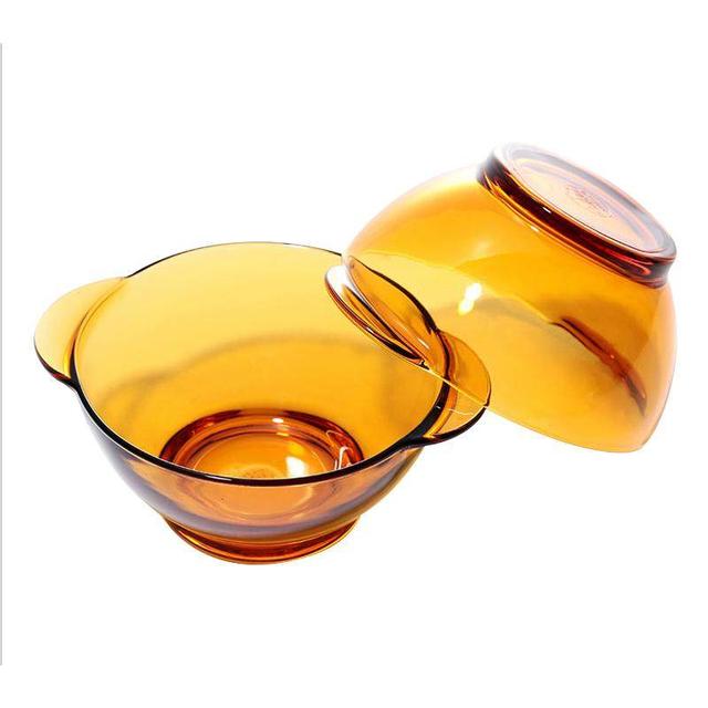 Vaisselle en verre transparent, délicieux en un coup d'œil!