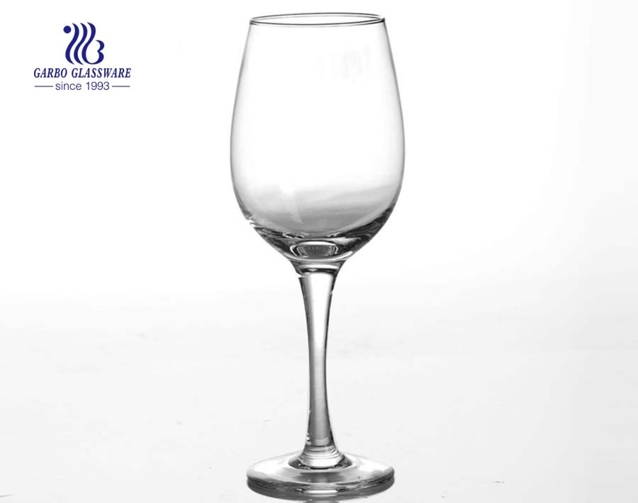 320ml big glass red wine cup with stem manufacturer