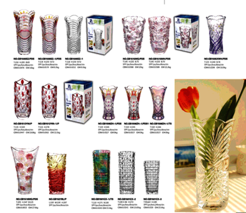 What kind of glass vase is suitable for home?