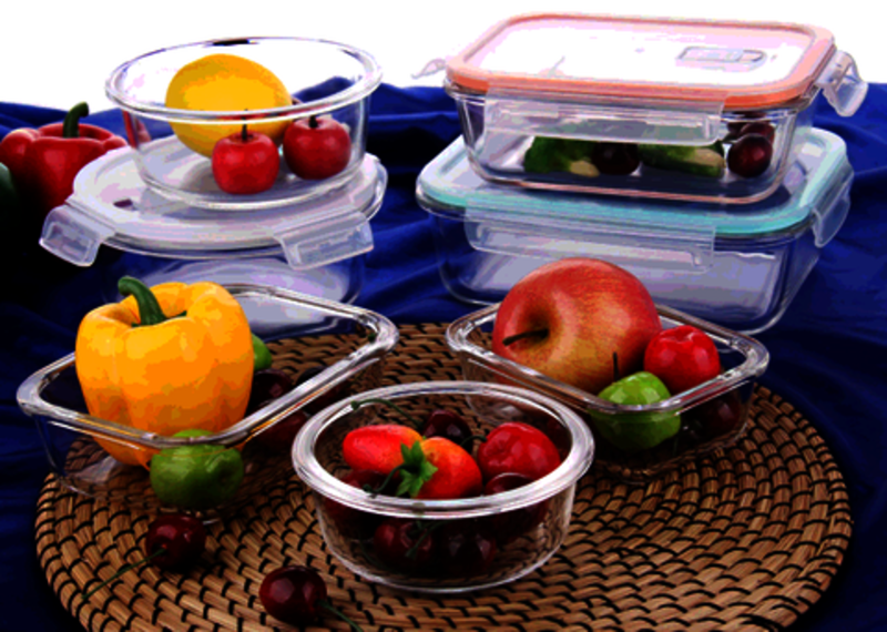 High Borosilicate Glass Lunch Box Set Microwave Oven Heating - Temu