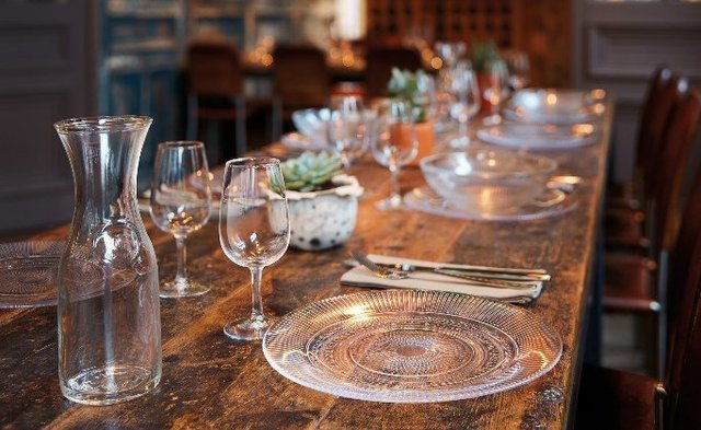 Complicated for me to know table setting-placement of glassware