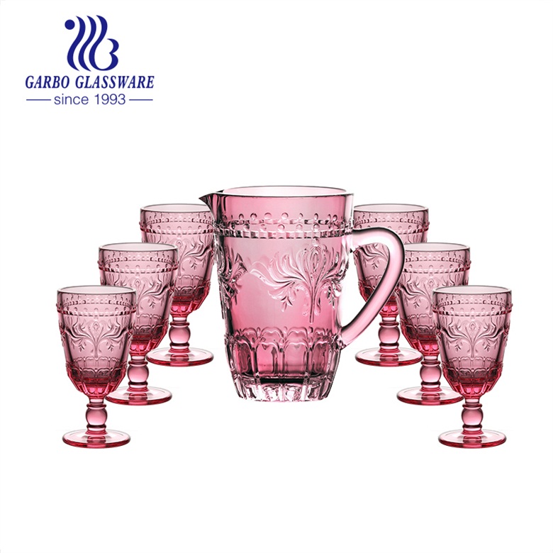 The most popular solid color embossed glassware on sale