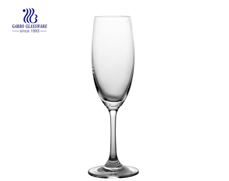 220ml clear wedding party glass champagne flutes glass