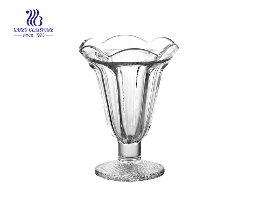 أطباق حلوى توليب VTG Clear Ice Ice Cream Sundae Cup Parfait