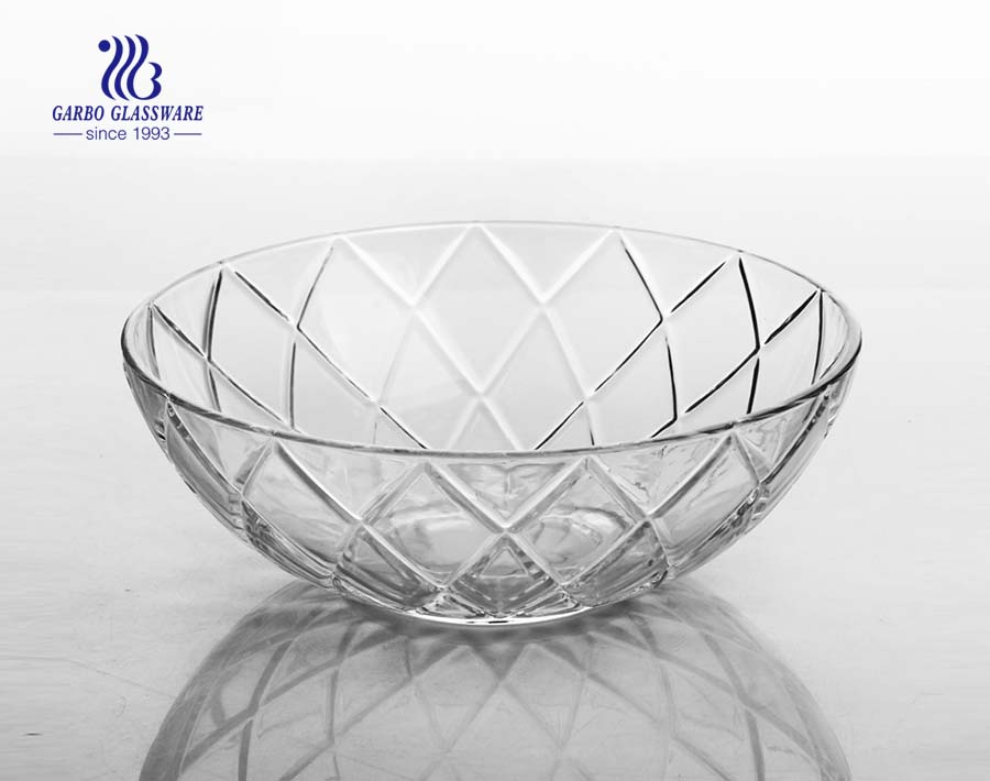 Meilleure qualité Lotus Design forme ronde verre clair salade bol de fruits