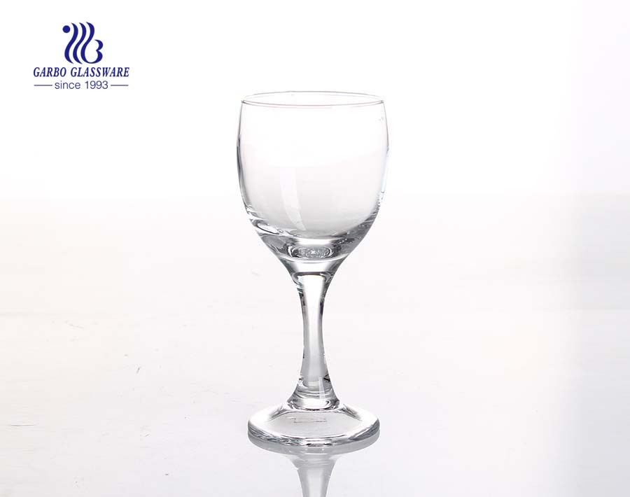 Nuevos vasos de cristal transparente de 195 ml Vaso de vino de cristal