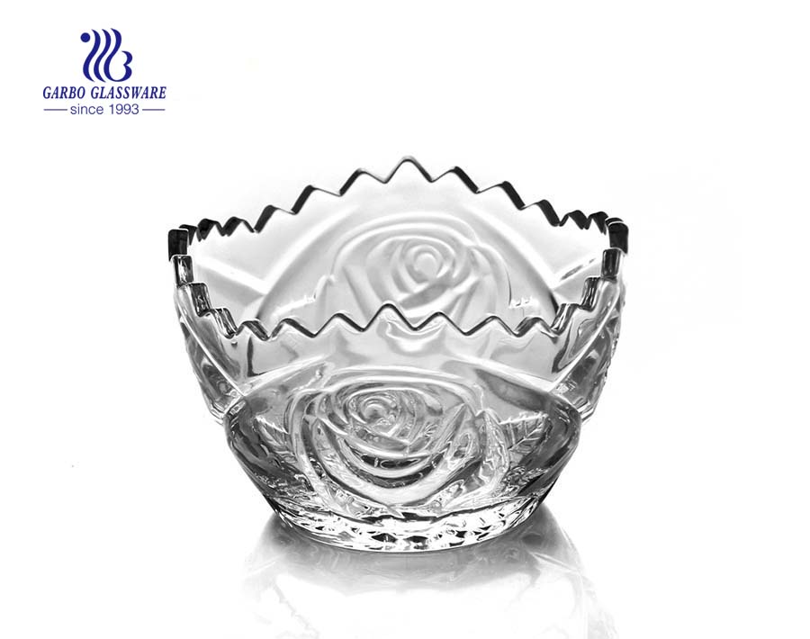 3.94'' Glass Bowl with Sunflower design