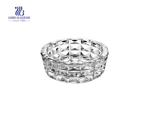 Crystal round glass ashtray for car