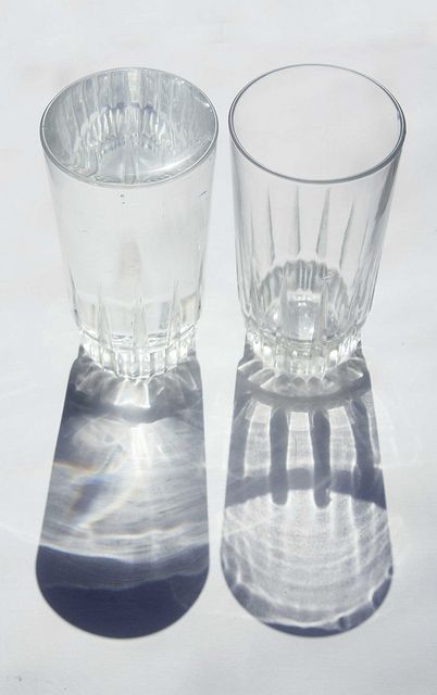 engraved glass cup