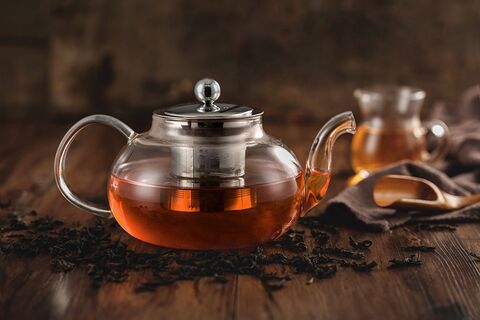 Heat Resistant Glass Tea Pot with Ceramic Infuser