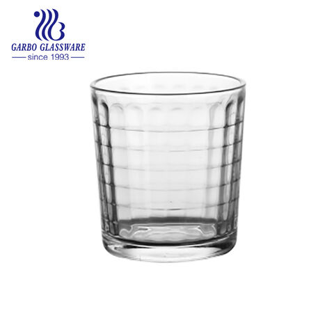 7oz water and juice drinking pressed glass cup