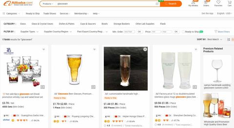 Alibaba Glassware