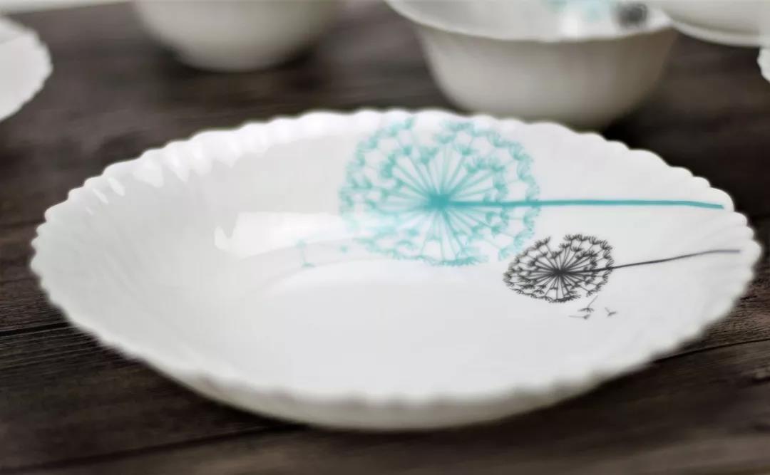 Does your table need a new tableware white opal glass