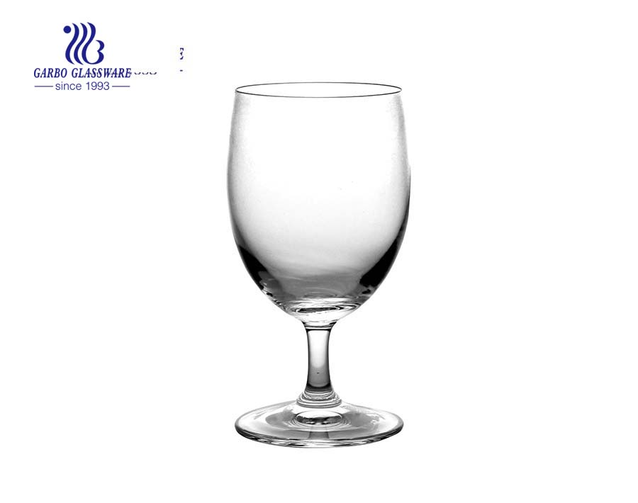 335ml 11.8oz machine blown crystal white wine glass for wedding