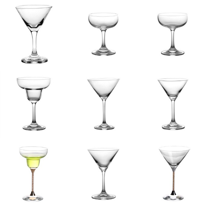 Types de verres à cocktail