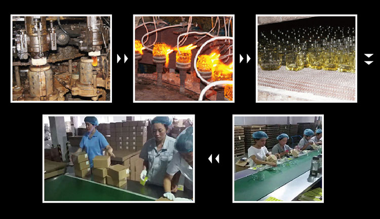  5pcs glass salad bowl production process