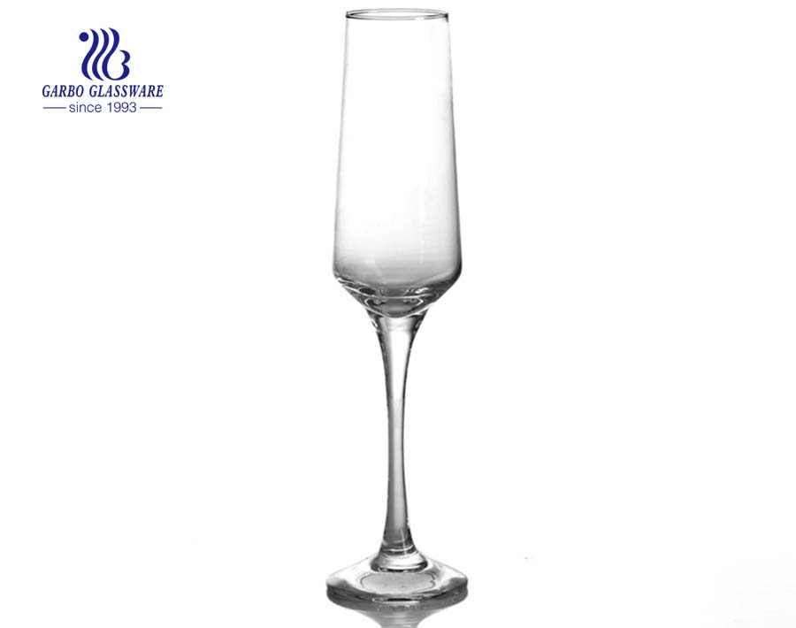 250ml Crystal Empty Champagne Flute Wine Glass Bottle