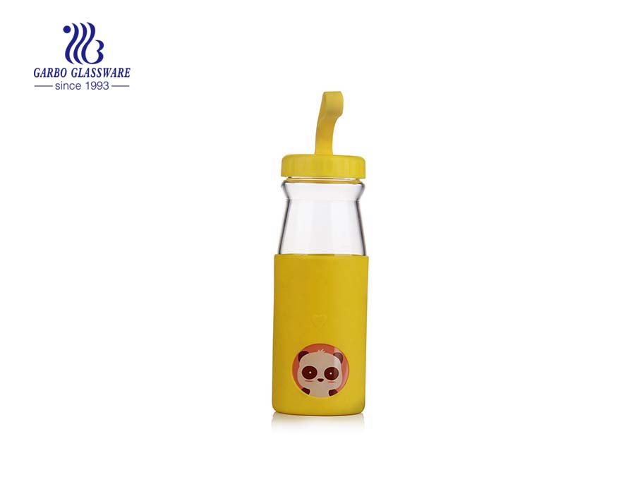 Botella de leche de 450 ml con funda de goma