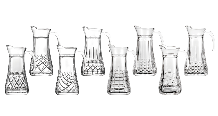 Garbo Glass private Formen Glaskrüge Glaskrüge mit benutzerdefinierten Farbdruck