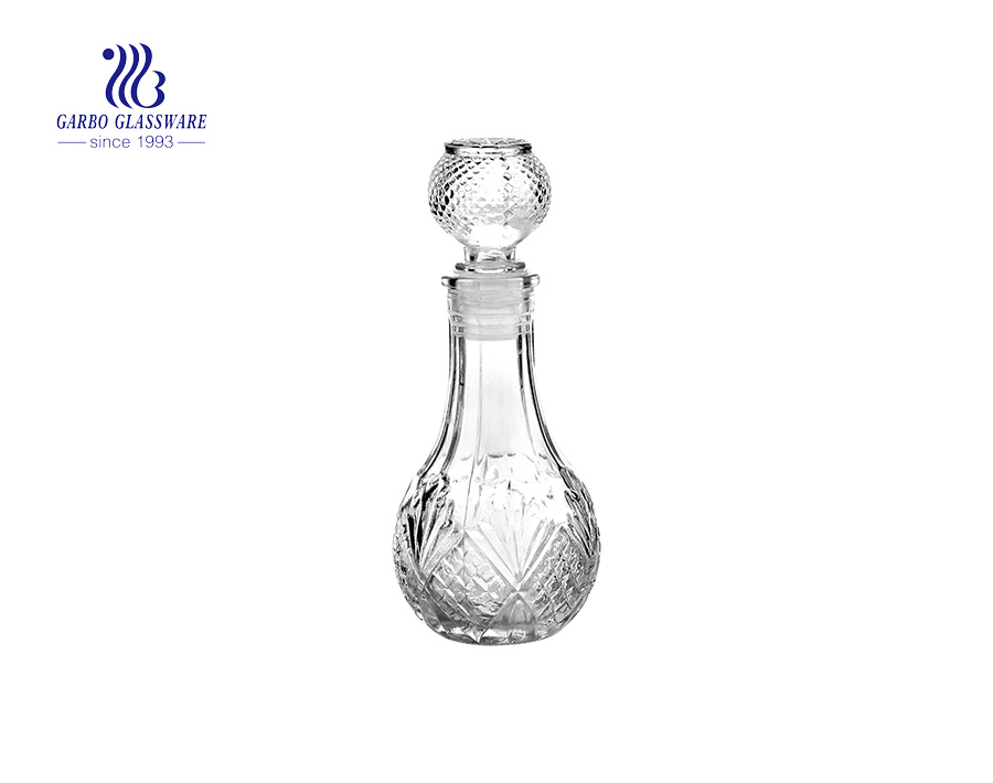 Decanter de vidro decorativo colorido 50ml para piquenique