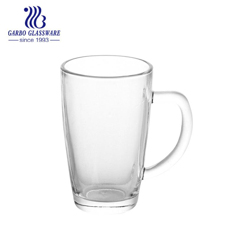 Taza de té de cristal de la forma de lujo 330ml para la promoción de la Navidad