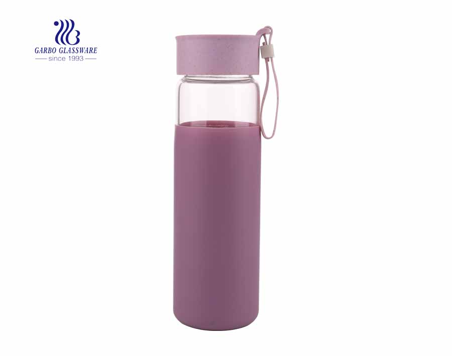 Elegant glass bottle BPA free pyrex glass bottle wholesale