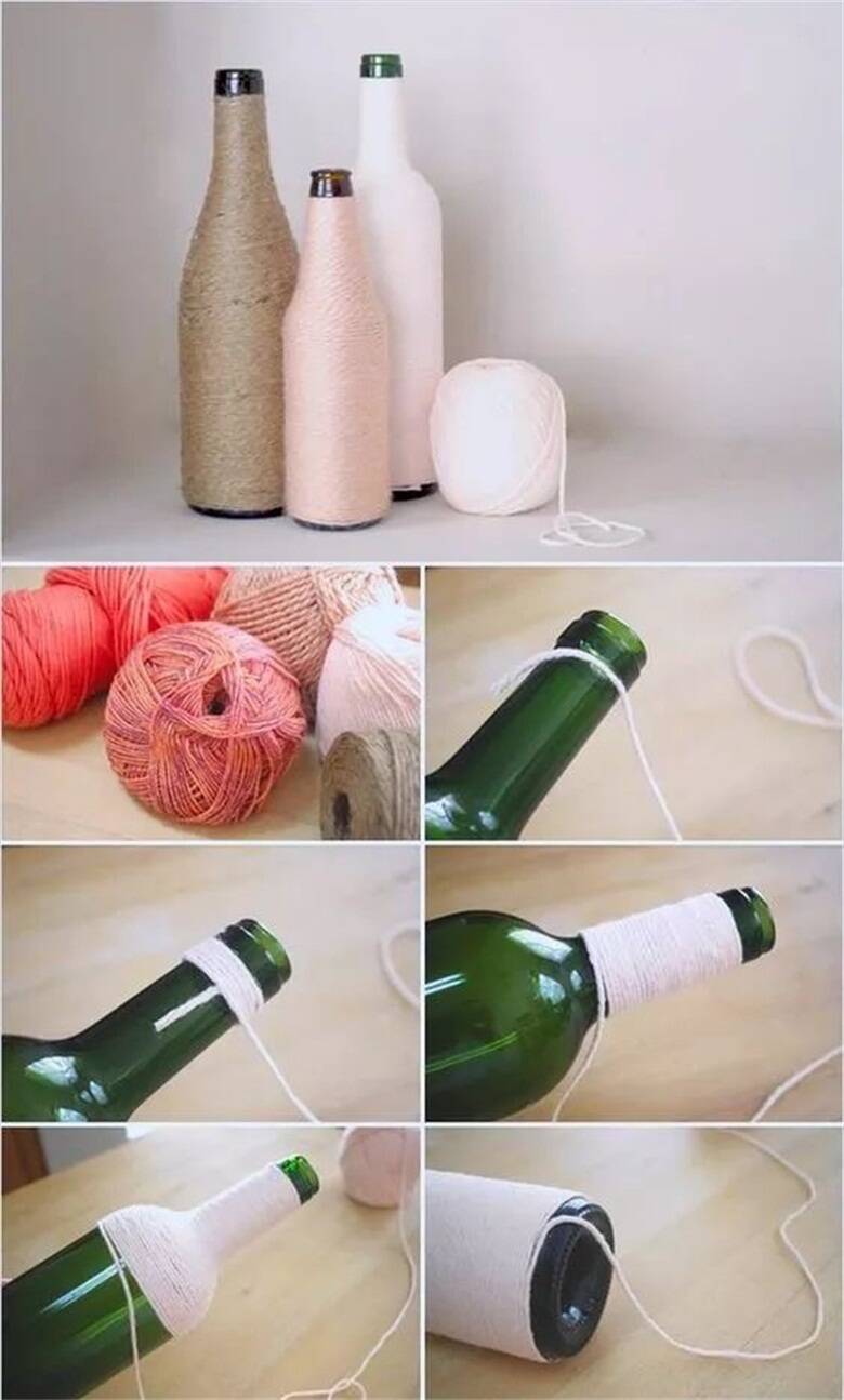 How to use waste glass bottles