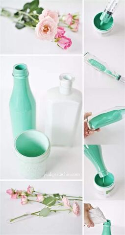 How to use waste glass bottles