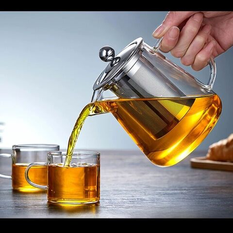 The process of the tea pot that beautiful and heat resistant glass tea pot