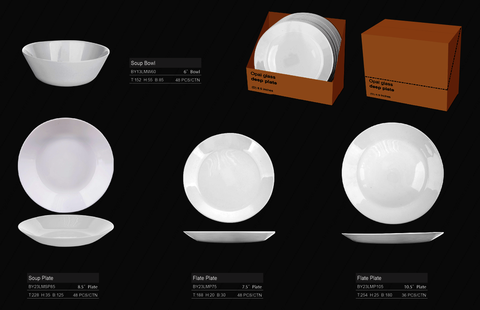 Do you know which kinds of opal glass dinner  set  are  popular recently