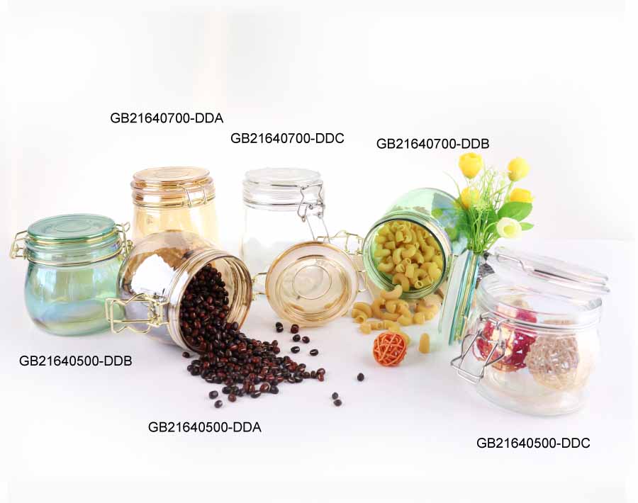 plating glass storage jars hot sale glass storage jars