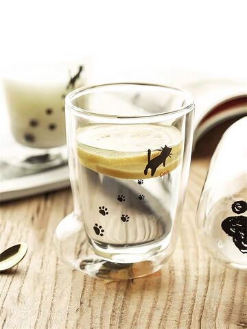 The Internet Celebrity Cute Double Wall Glass Glass Cup