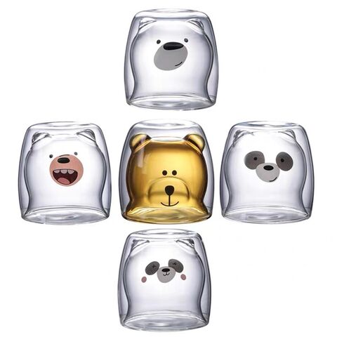 The Internet Celebrity Cute Double Wall Glass Glass Cup