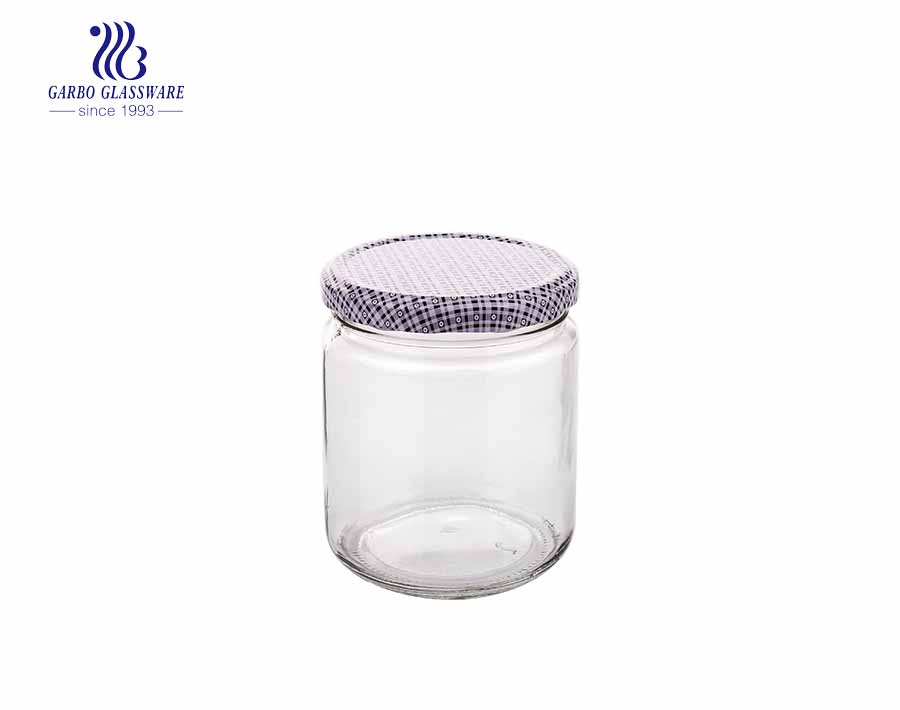 450ml China factory produce wholesale price glass storage jars  biodegradable glass food jars