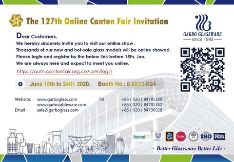 Garbo Glassware in 127th Online Canton Fair