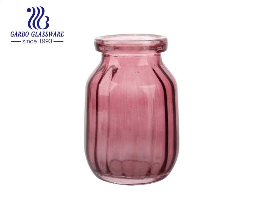 Vaso de flor de vidro 7.3 polegada de alta presente ideal para casamentos nupcial spa meditação reiki rose vaso de armazenamento de configurações náuticas