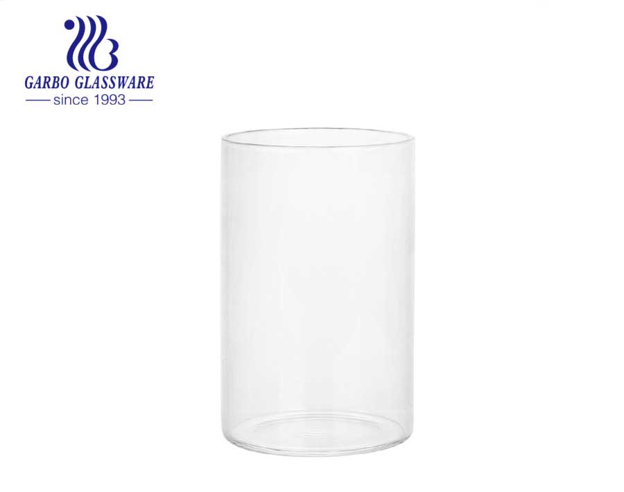 12 oz logotipo personalizado melhor venda de vidro de borosilicato atacado uso doméstico copo de vidro de borosilicato