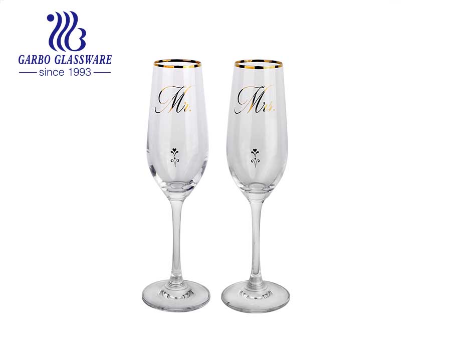 8.66oz factory price newest style wine glass for wedding promotional glass goblet