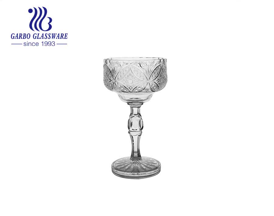 Klare gravierte Glas-Eisschale