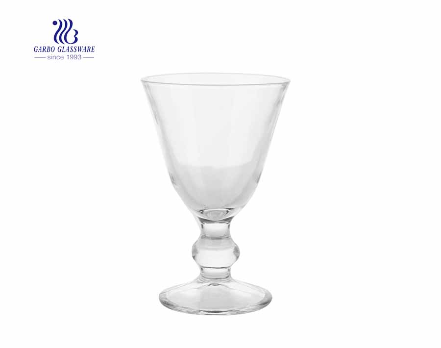 3.5鉛フリーの特別なデザインオンスガラスデザートボウルアイスクリームカップサンデーカップ