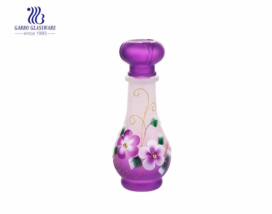 Purple Glass Bottle with Airtight Stopper Glass beer bottle wine decanter