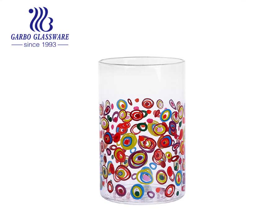 340ml装飾クリア最高品質シングルウォールガラスガラスコップウェアタイプnpersonalityスタイルベストセラーホウケイ酸ガラスカップ
