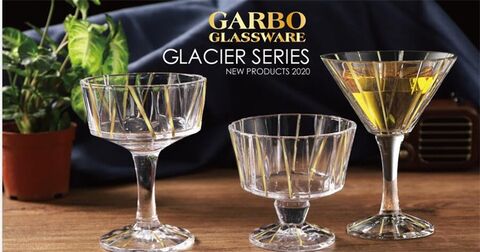 New Arrival  Garbo Unique Design Glacier Series Glass tableware