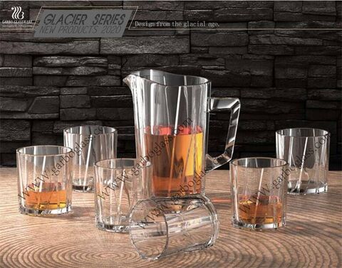 New Arrival  Garbo Unique Design Glacier Series Glass tableware