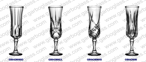 Promotions hebdomadaires Garbo: nouveau design unique de verres à pied en verre