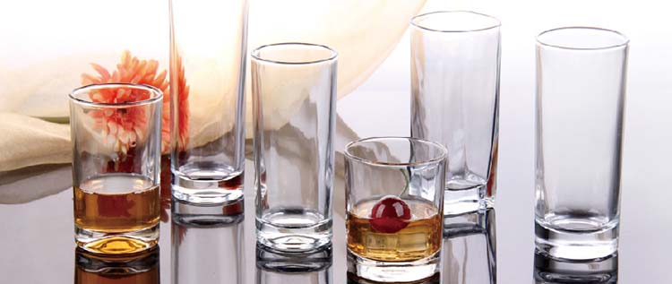 Standard 5oz - 15oz Highball Glasbecher runde Form zylindrische Tassen