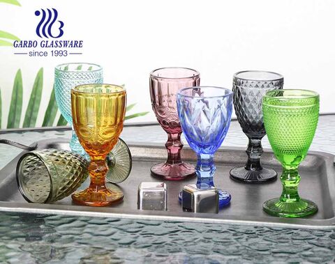 50ml solid color green glass goblet for spirits drinking for bar using high quality glassware