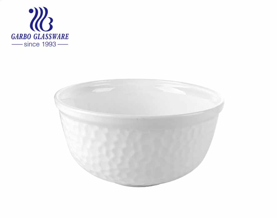1.9 l weißes Opalglas Big Bowls für Getreidesuppe Reis Nudelsalat Haferflocken
